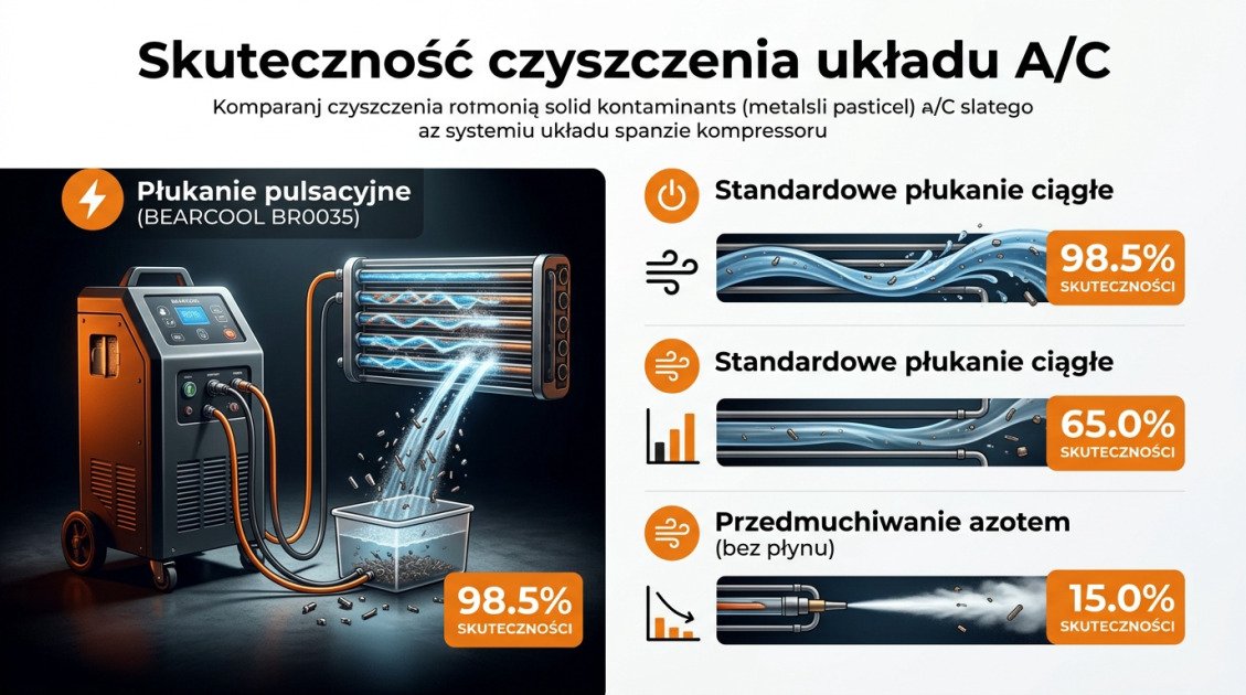 Skuteczność czyszczenia układu A/C