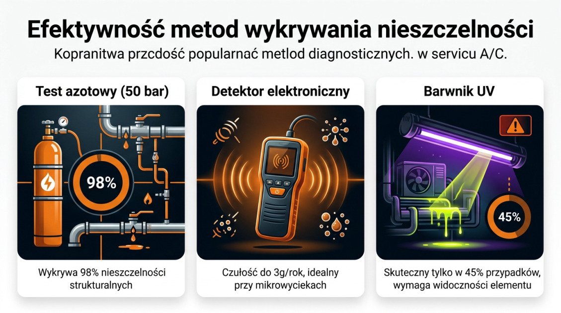 Efektywność metod wykrywania nieszczelności