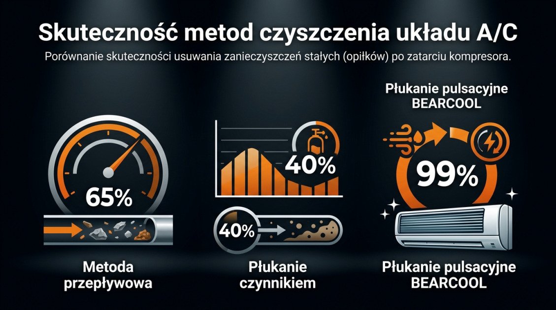 Skuteczność metod czyszczenia układu A/C