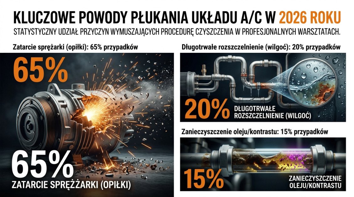 Kluczowe powody płukania układu A/C w 2026 roku