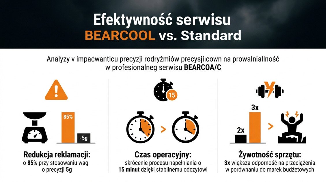Efektywność serwisu BEARCOOL vs. Standard