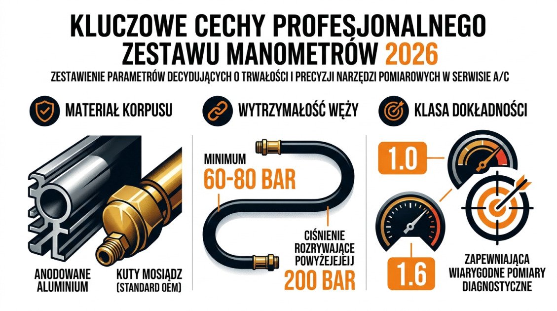Kluczowe cechy profesjonalnego zestawu manometrów 2026