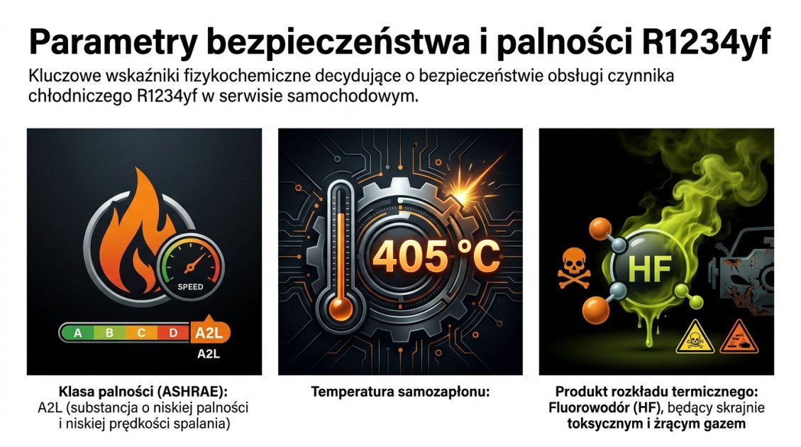 Parametry bezpieczeństwa i palności R1234yf