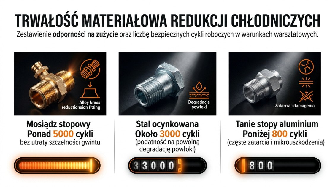 Trwałość materiałowa redukcji chłodniczych