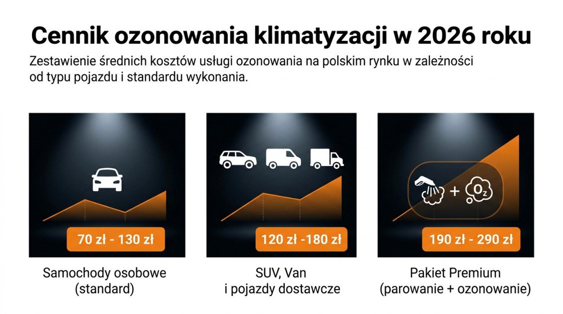 Cennik ozonowania klimatyzacji w 2026 roku
