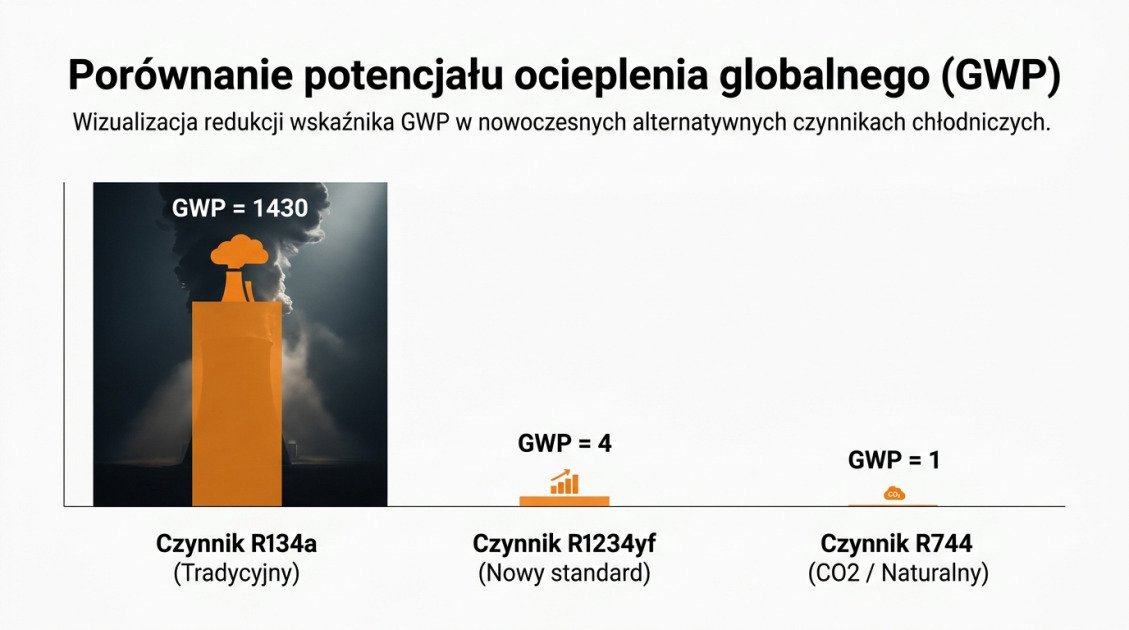Porównanie potencjału ocieplenia globalnego (GWP)