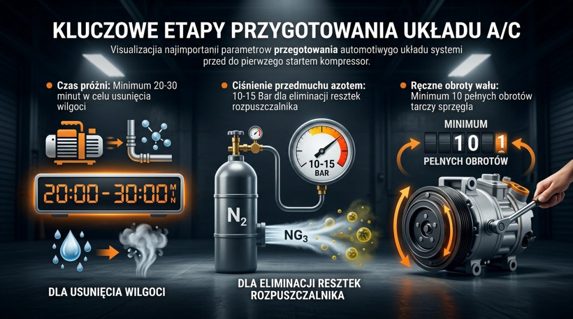Kluczowe etapy przygotowania układu A/C