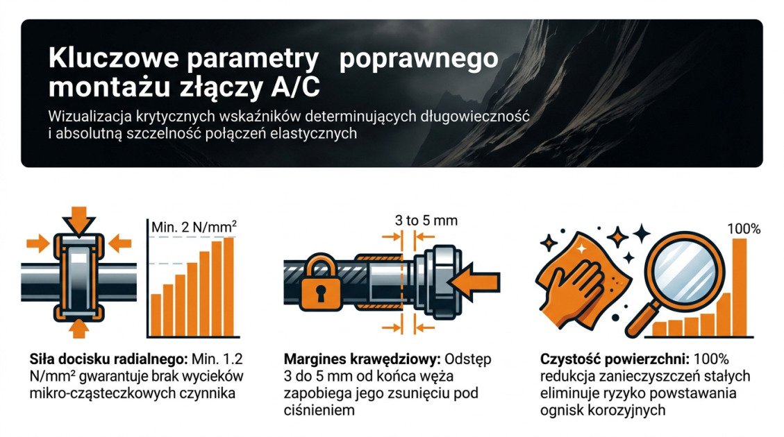 Kluczowe parametry poprawnego montażu złączy A/C